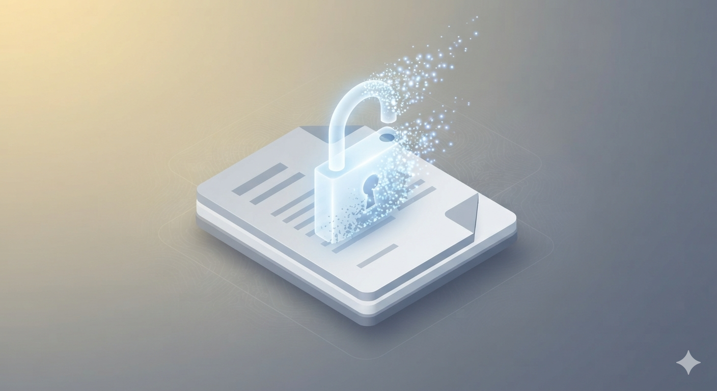 Unlock PDF Password Online tool ka illustration